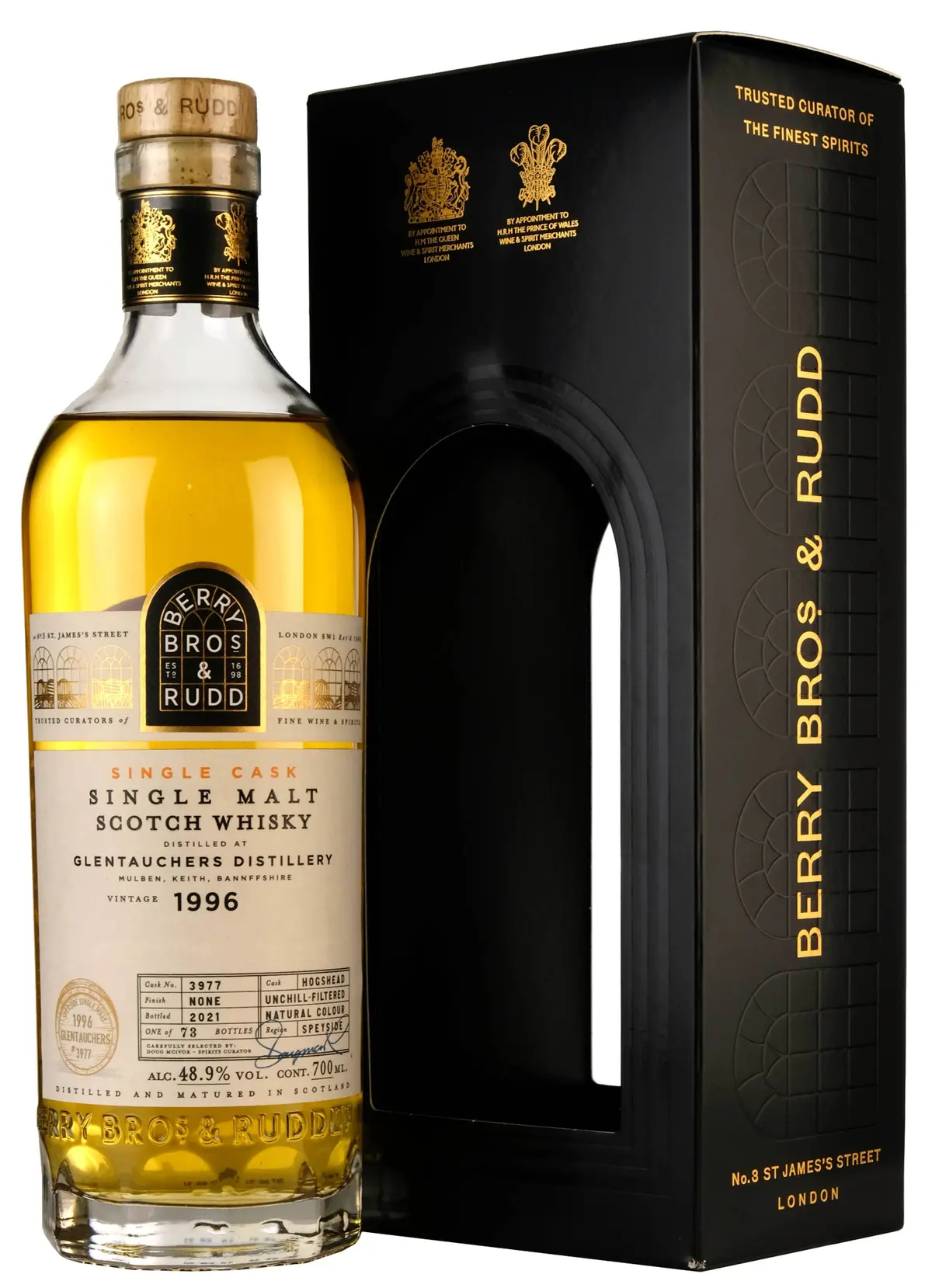Glentauchers 1996-2021 | 25 Year Old | Berry Bros & Rudd Single Cask 3977 1
