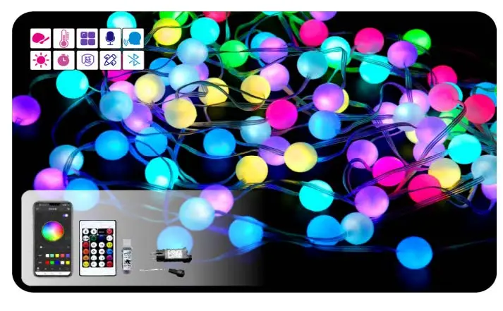 3939-5V-100P-10M --- G50ball-Lighstr-Wpine-100Led10m-Mobapp-Usb 1
