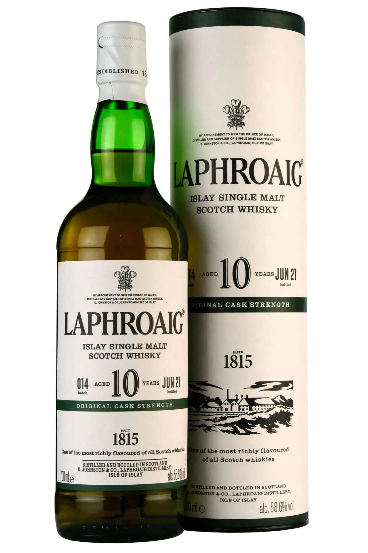 Laphroaig 10 Year Old Original Cask Strength Batch 014 Bottled 2021 1