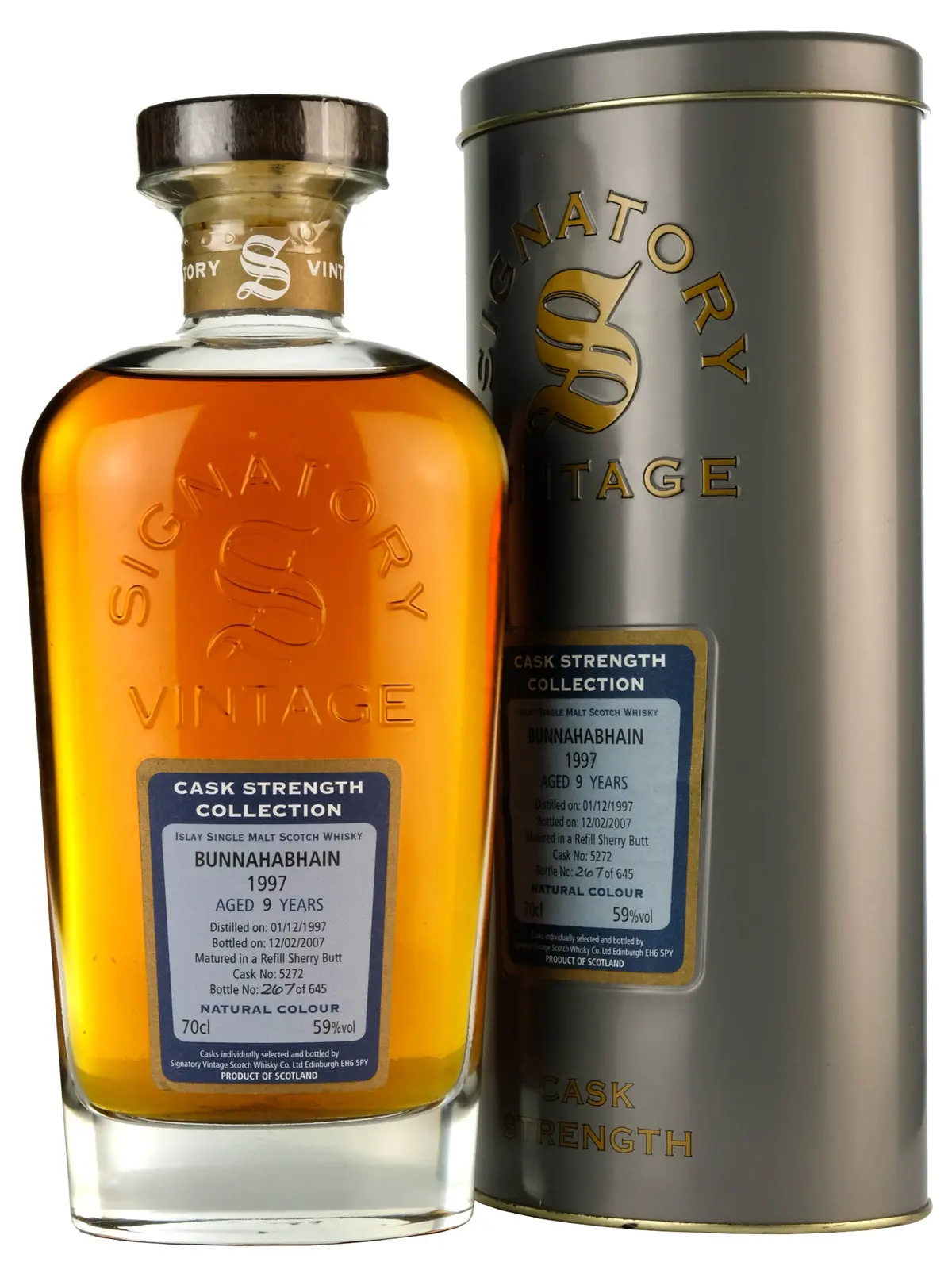 Bunnahabhain 1997-2007 | 9 Year Old | Signatory Vintage Cask 5272 1