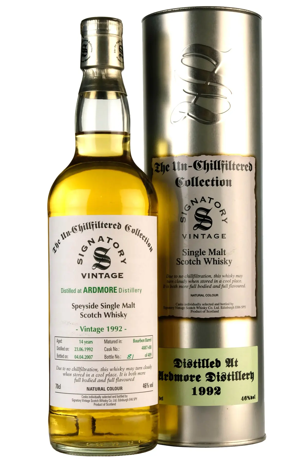 Ardmore 1992-2007 | 14 Year Old Signatory Vintage Casks 4887+88 1