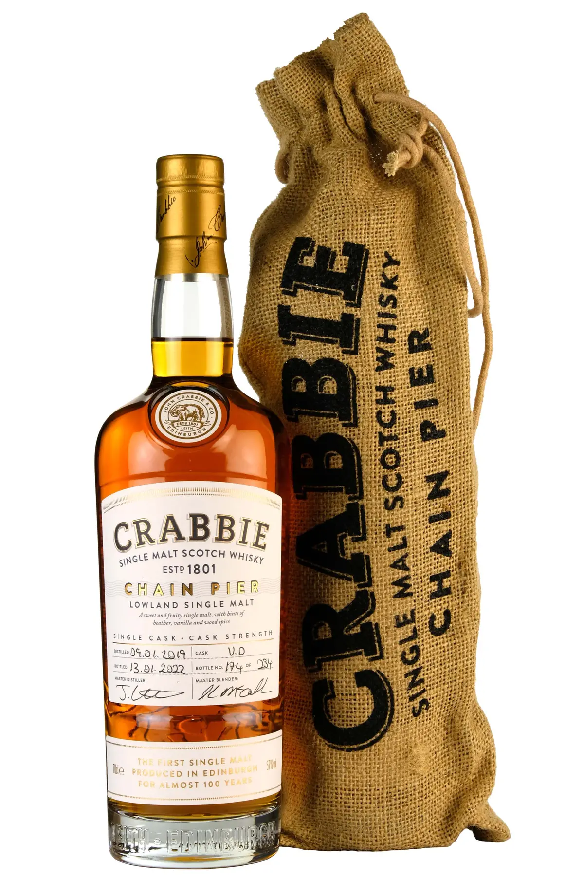 Chain Pier 2019-2022 Single Cask 190002 Crabbie Inaugural Release 1