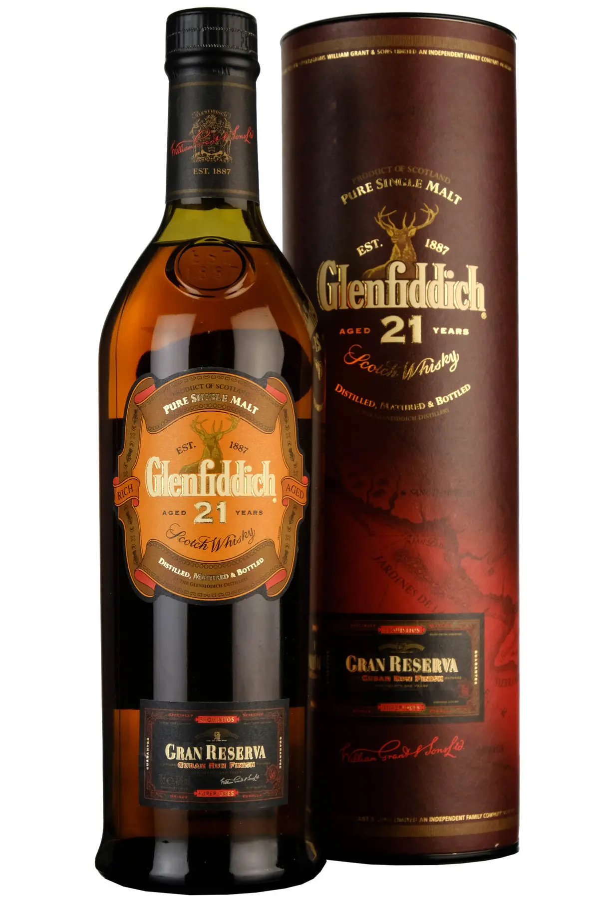Glenfiddich 21 Year Old Gran Reserva Cuban Rum Finish Pre-2008 2