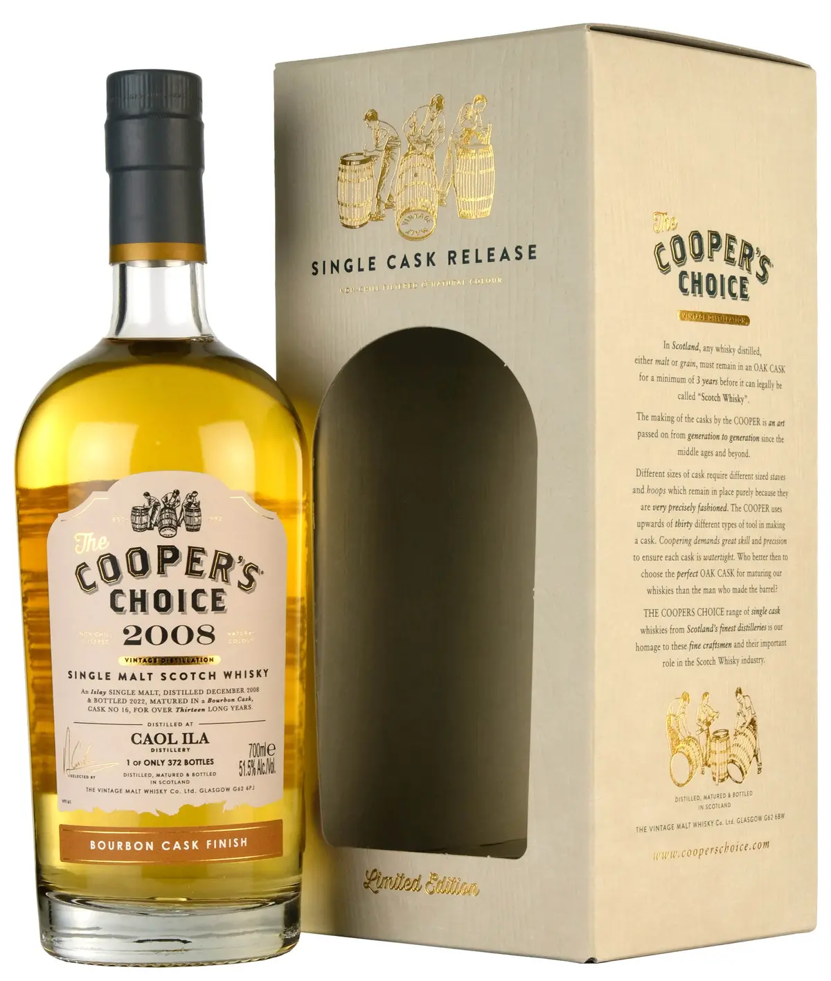 Caol Ila 2008-2022 | 13 Year Old Cooper's Choice Single Cask 16 1
