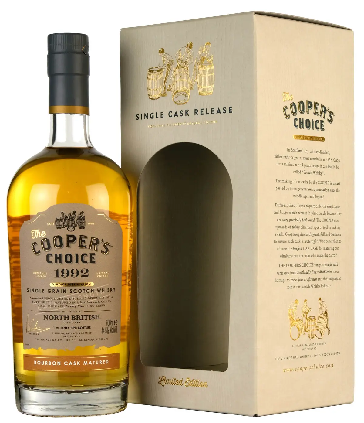 North British 1992-2022 | 29 Year Old | Cooper's Choice Single Cask 67628 1