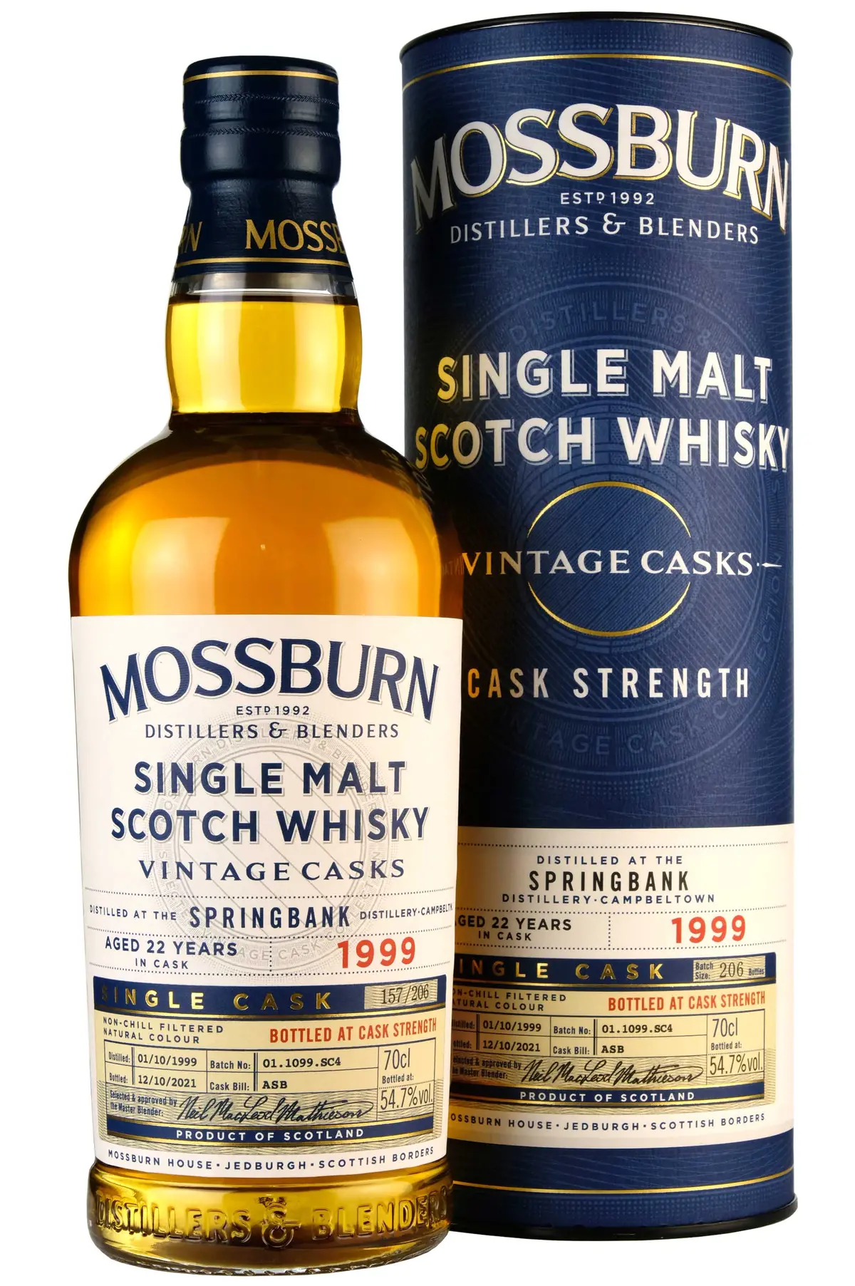 Springbank 1999-2021 | 22 Year Old Mossburn Distillers Vintage Casks 1