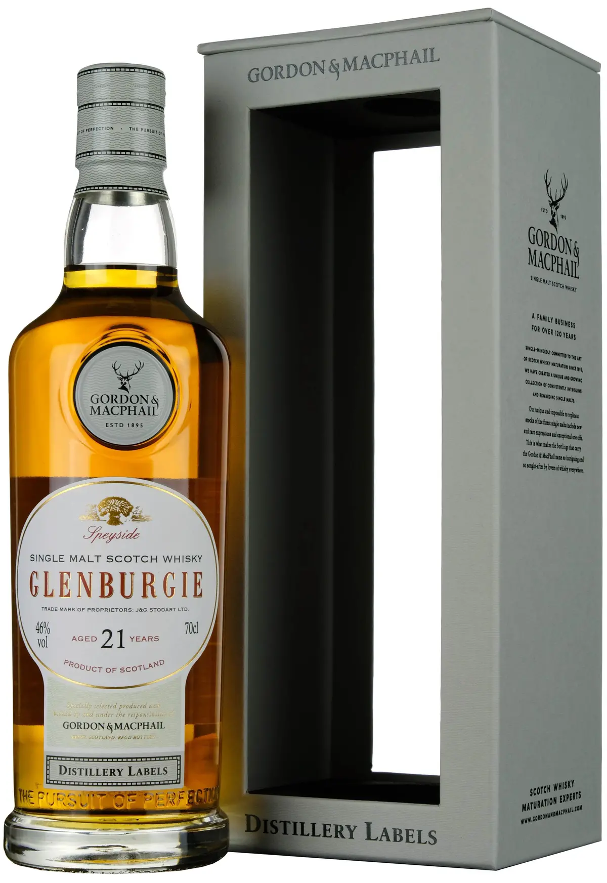 Glenburgie 21 Year Old Gordon & Macphail Distillery Labels 1