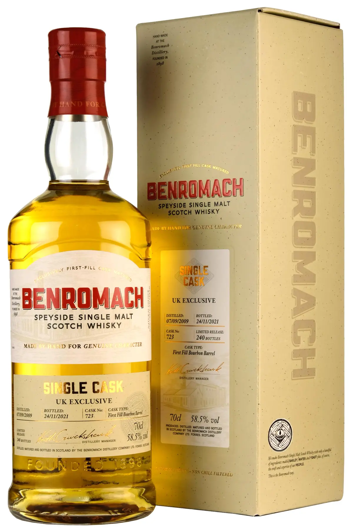 Benromach 2009-2021 | 12 Year Old Single Cask 723 | Uk Exclusive 1