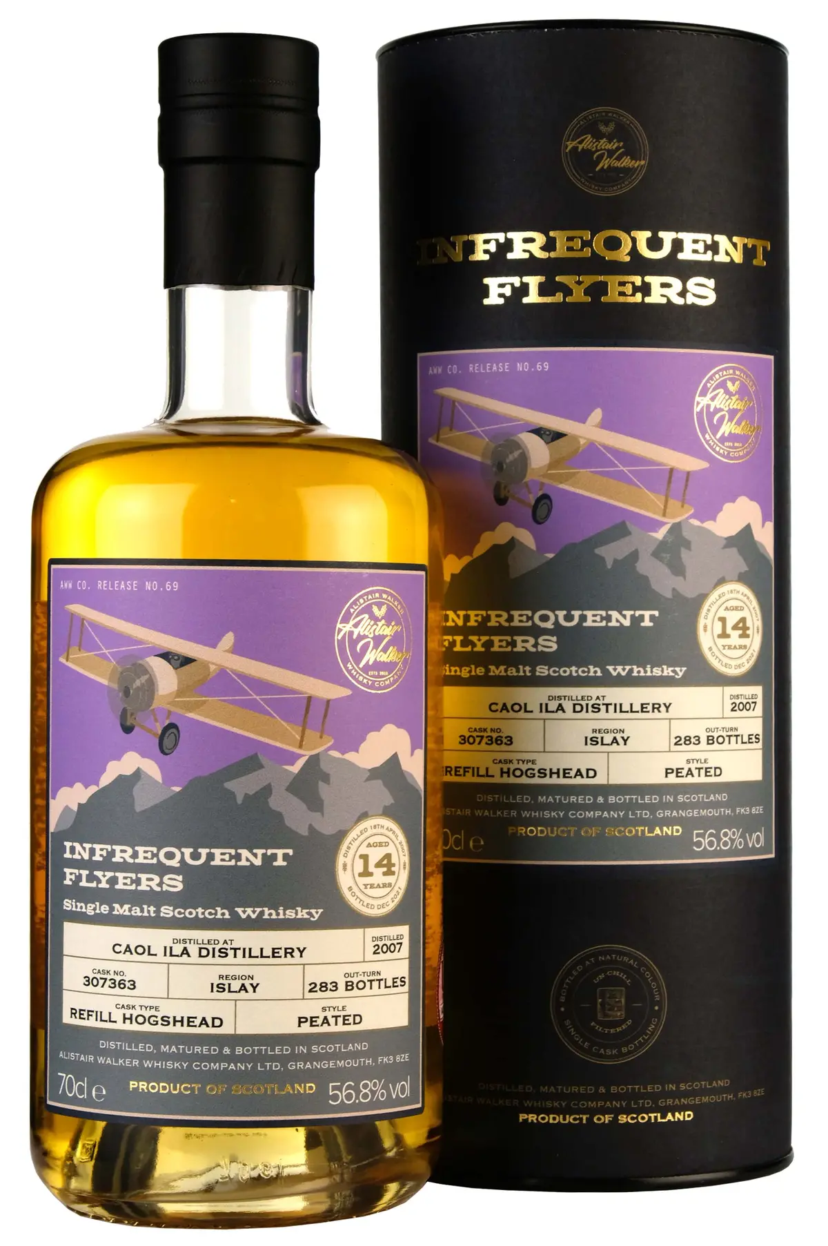 Caol Ila 2007-2022 | 14 Year Old Infrequent Flyers Single Cask 307363 1