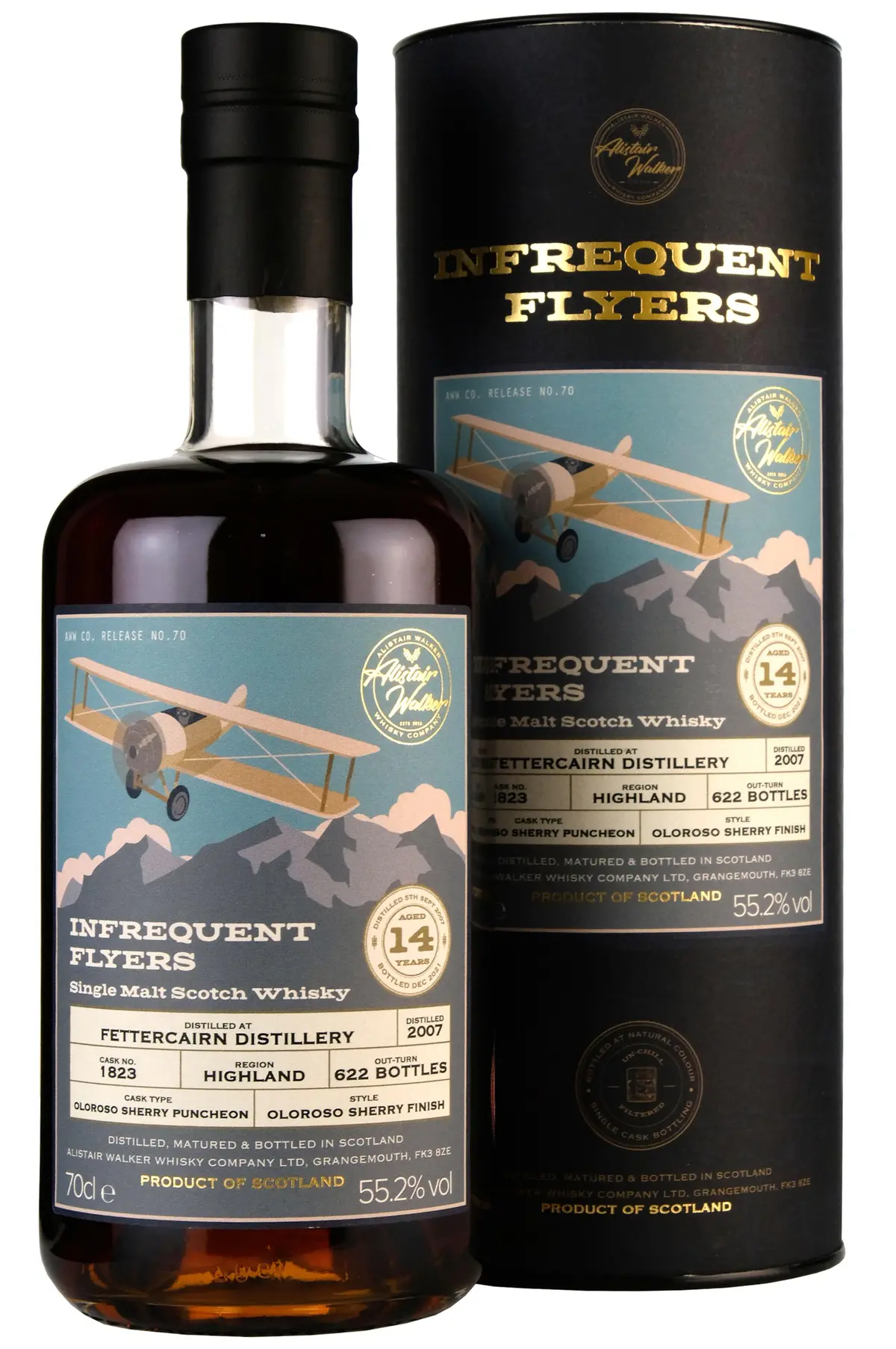 Fettercairn 2007-2022 | 14 Year Old Infrequent Flyers Single Cask 1823 1