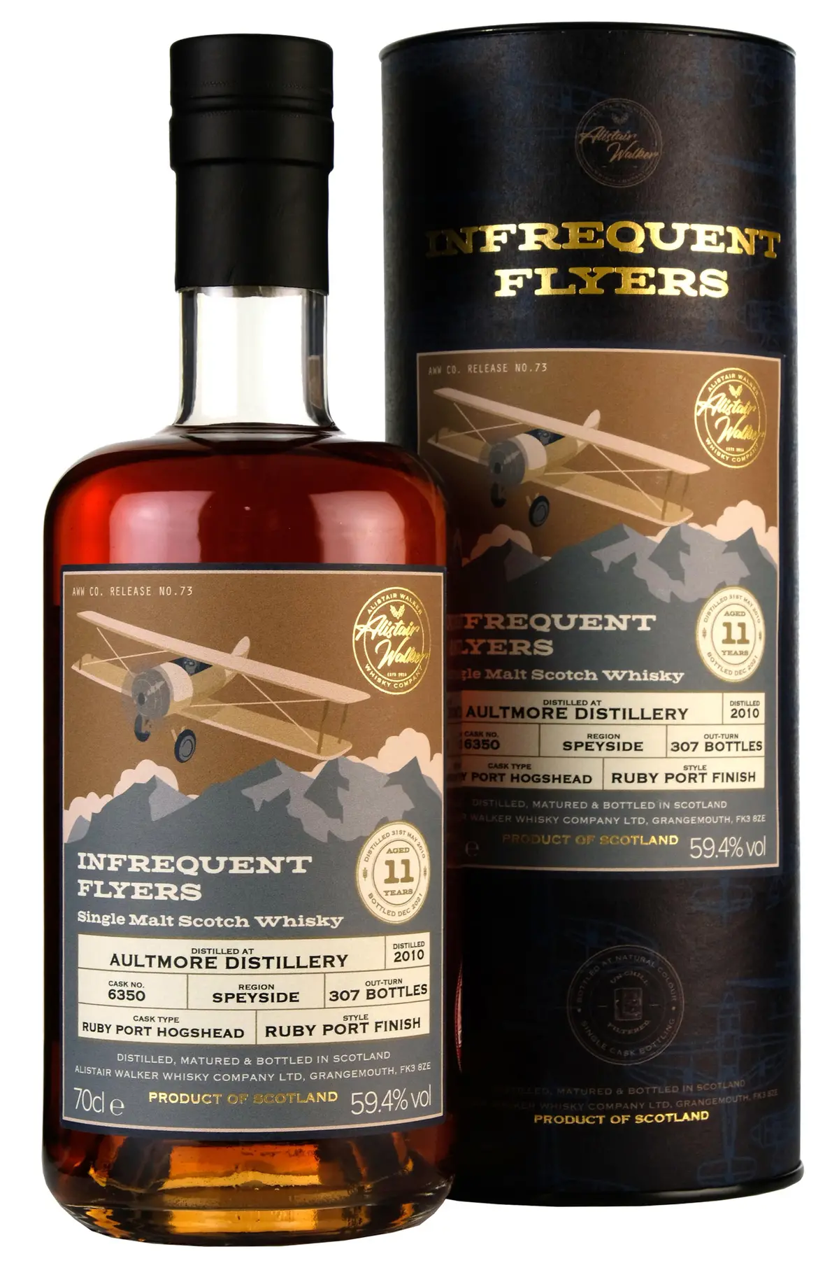 Aultmore 2010-2022 | 11 Year Old Infrequent Flyers Single Cask 6350 1