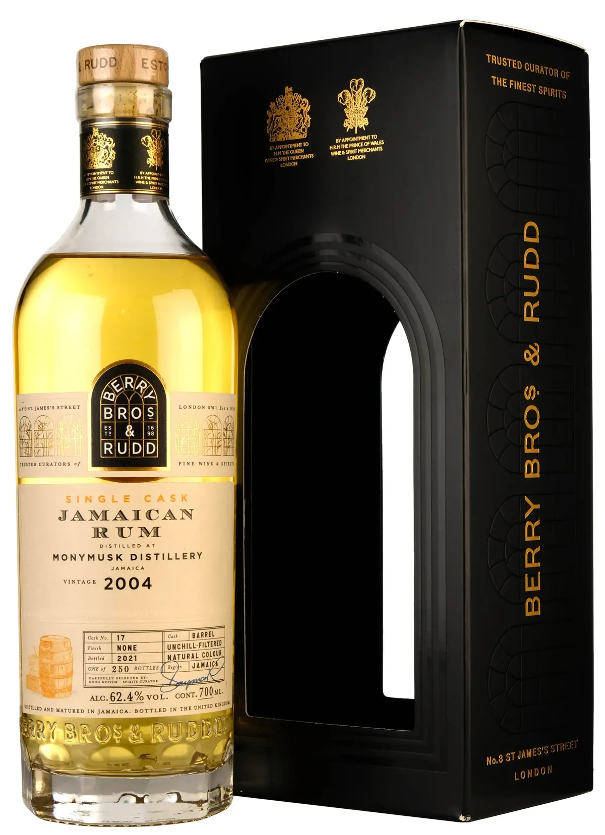 Monymusk Jamaican Rum 2004-2021 | 17 Year Old Berry Bros Single Cask 17 1