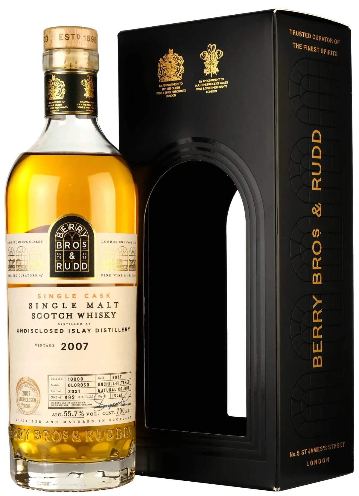 Undisclosed Islay 2007-2021 | 14 Year Old Berry Bros & Rudd Single Cask 10008 1