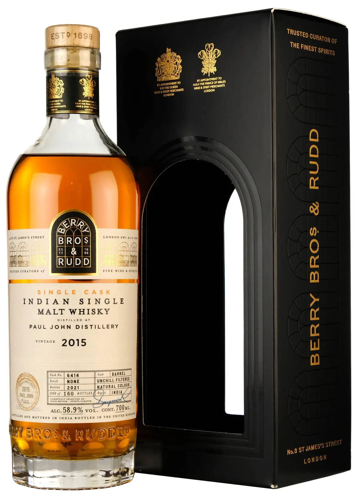Paul John 2015-2021 | 6 Year Old Berry Bros & Rudd Single Cask 6414 1