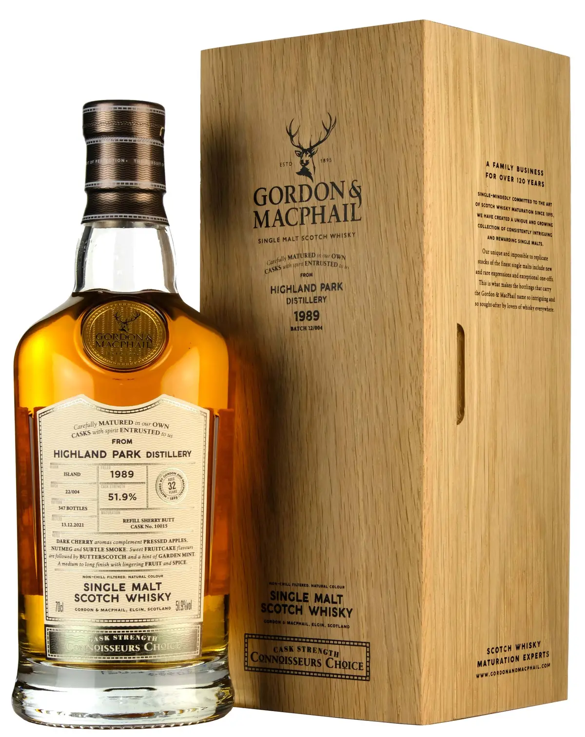 Highland Park 1989-2021 | 32 Year Old Gordon & Macphail Connoisseurs Choice Single Cask 10015 1