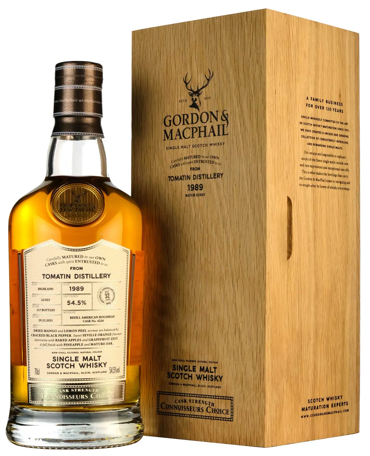 Tomatin 1989-2021 | 32 Year Old Gordon & Macphail Connoisseurs Choice Single Cask 4226 1