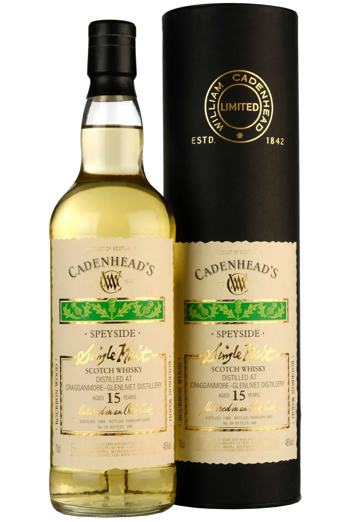 Cragganmore-Glenlivet 1989-2005 | 15 Year Old | Cadenhead's 1