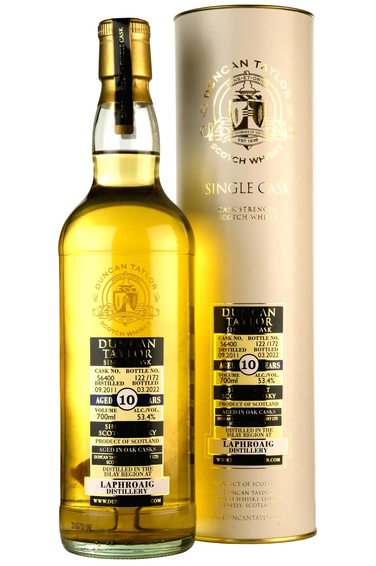 Laphroaig 2011-2022 | 10 Year Old Duncan Taylor Cask 56400 1