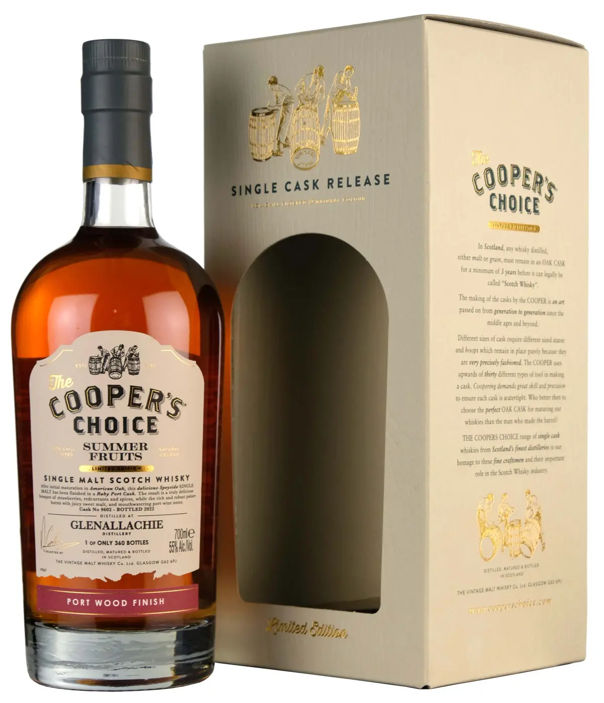 Glenallachie Cooper's Choice Summer Fruits Single Cask 9602 1