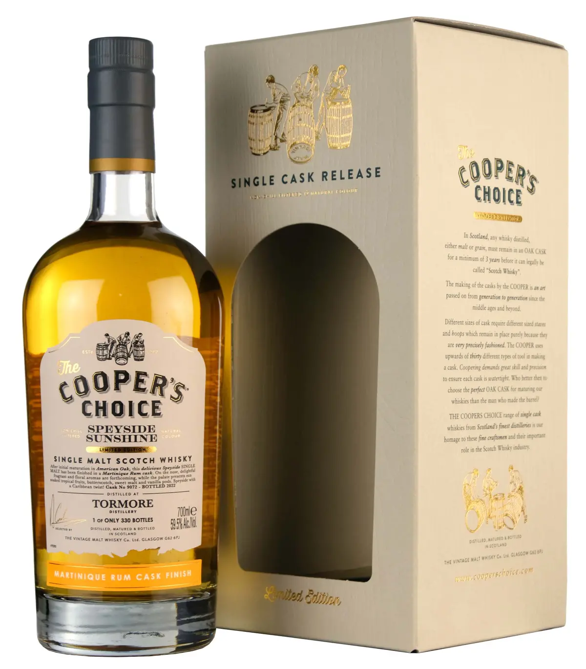 Tormore Speyside Sunshine 2022 | Cooper's Choice Single Cask 9072 1