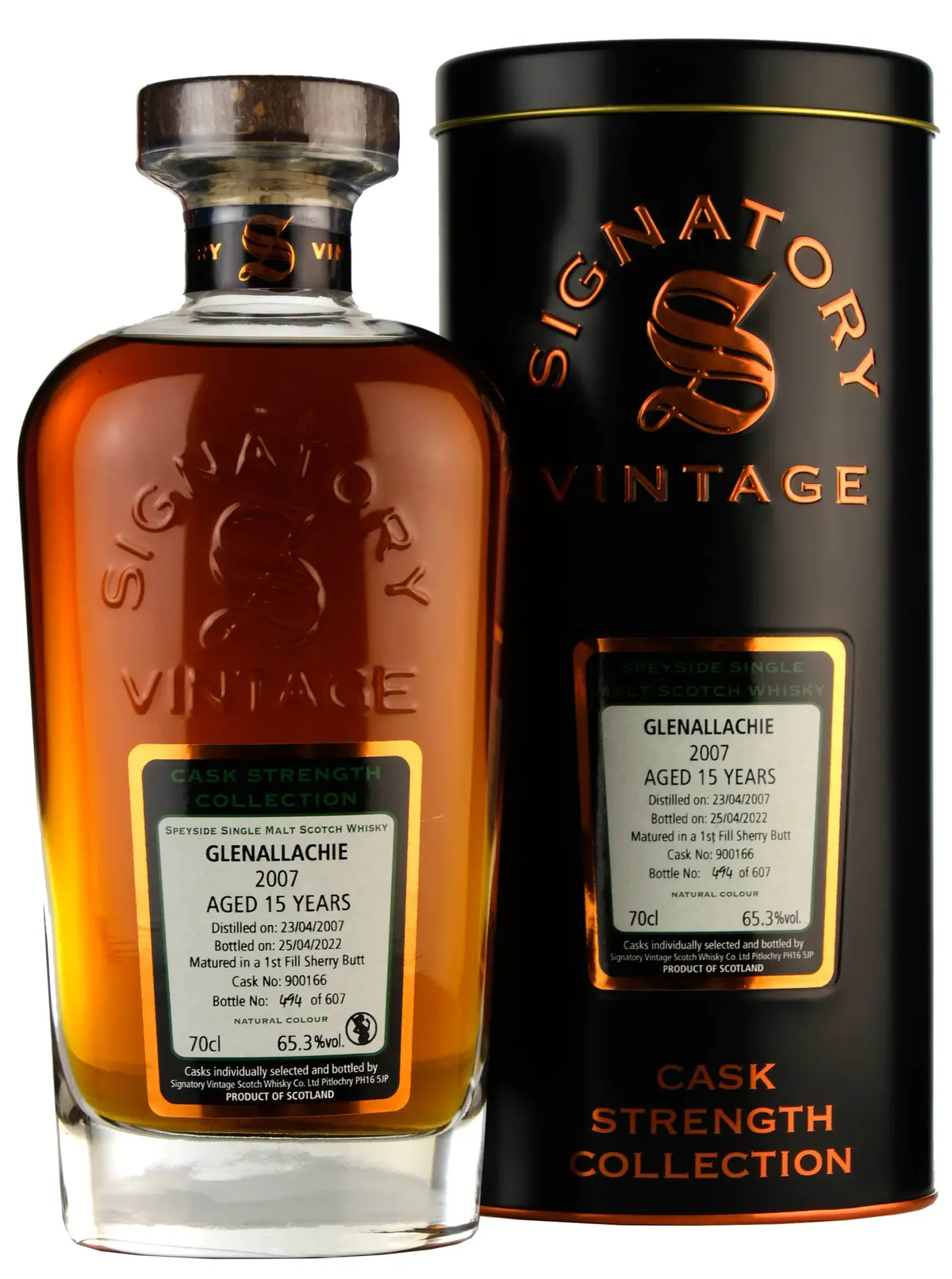 Glenallachie 2007-2022 | 15 Year Old Signatory Vintage Cask Strength Collection Single Cask 900166 1