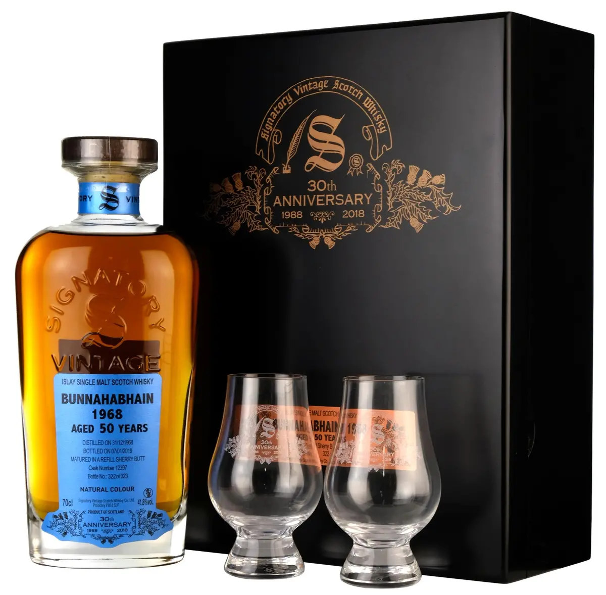 Bunnahabhain 1968-2019 | 50 Year Old Signatory Vintage 30Th Anniversary Single Cask 12397 1