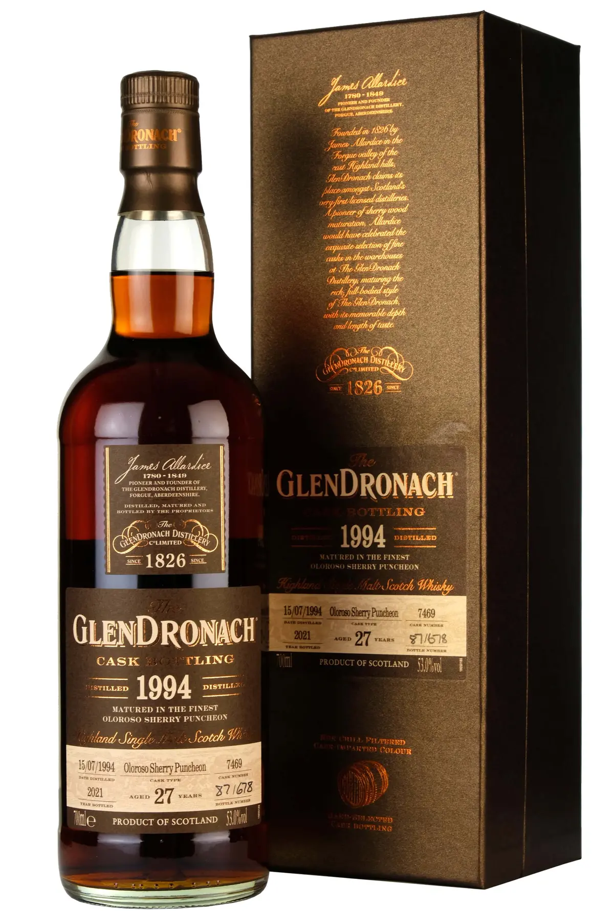 Glendronach 1994-2021 | 27 Year Old Cask 7469 | Batch 19 1