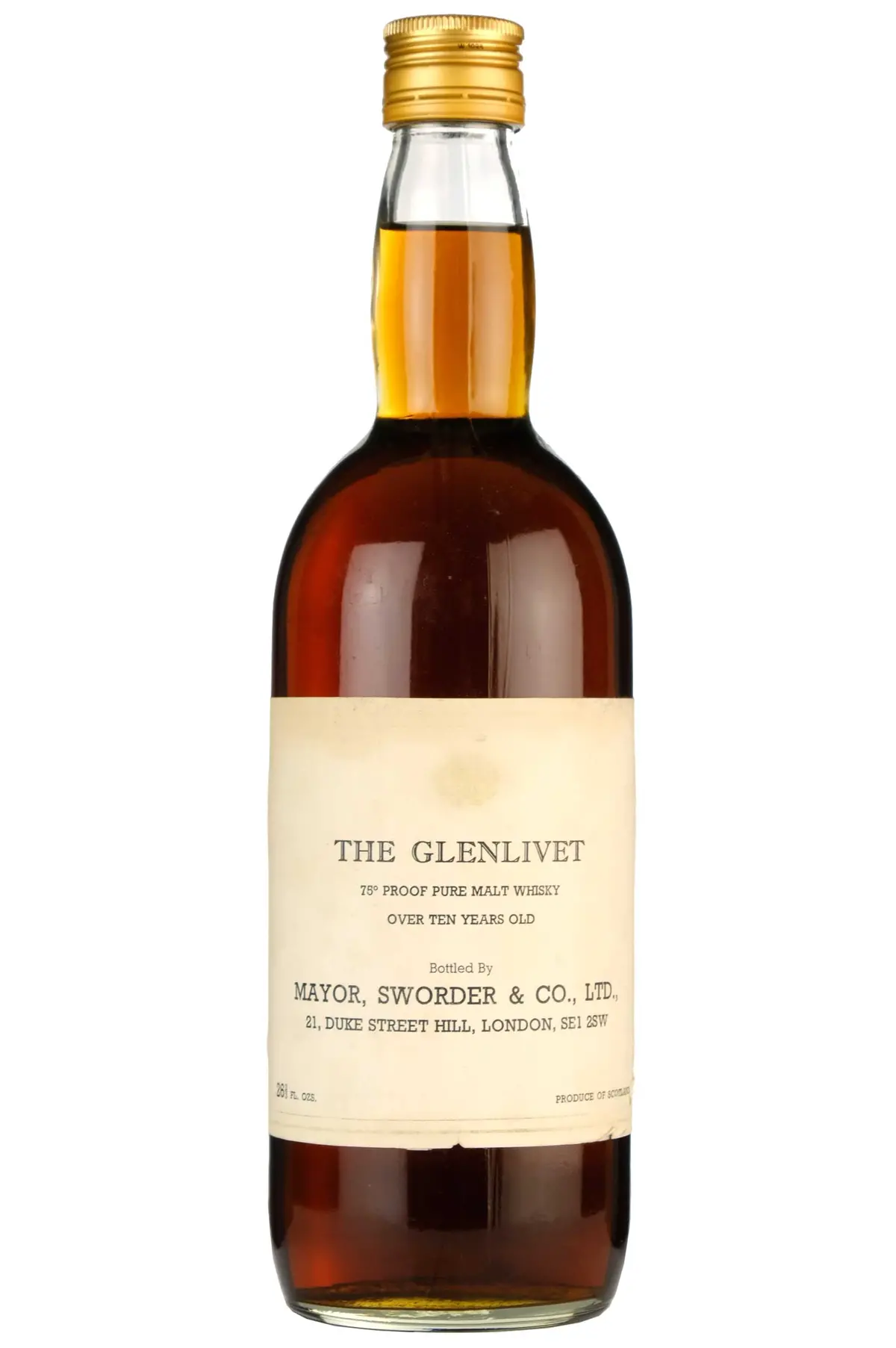 The Glenlivet Over 10 Years Old | Mayor, Sworder 1960S 1