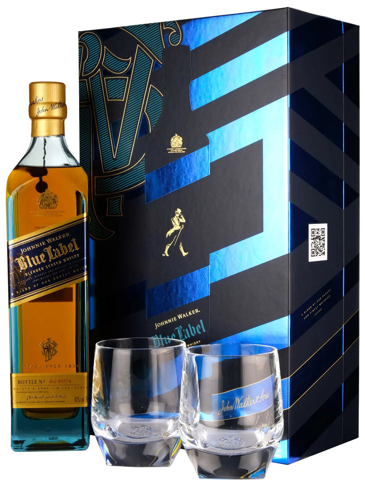Johnnie Walker Blue Label | Gift Pack + 2 Glasses 1