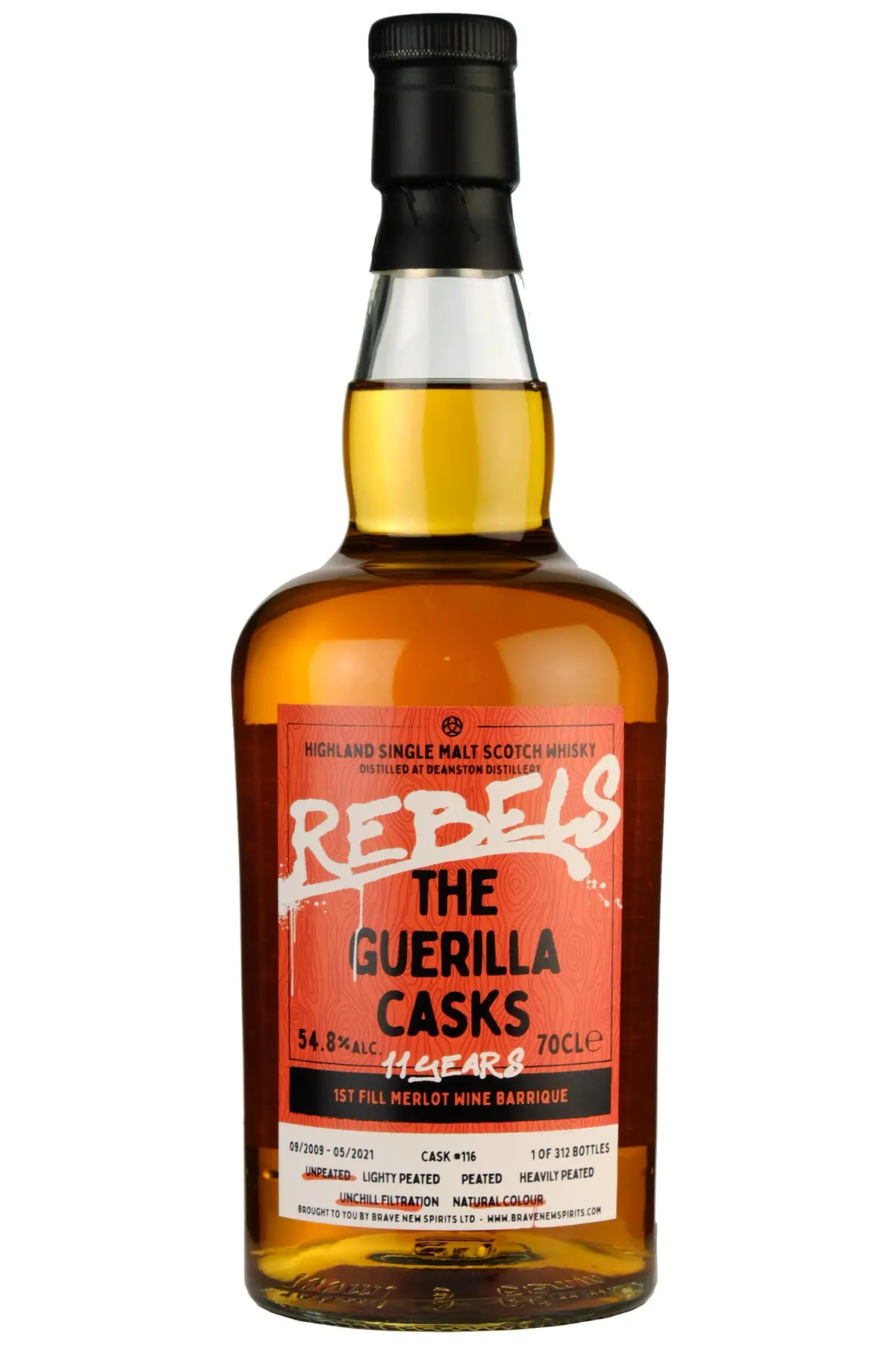 Deanston 2009-2021 | 11 Year Old Brave New Spirits Rebels The Guerilla Casks 1