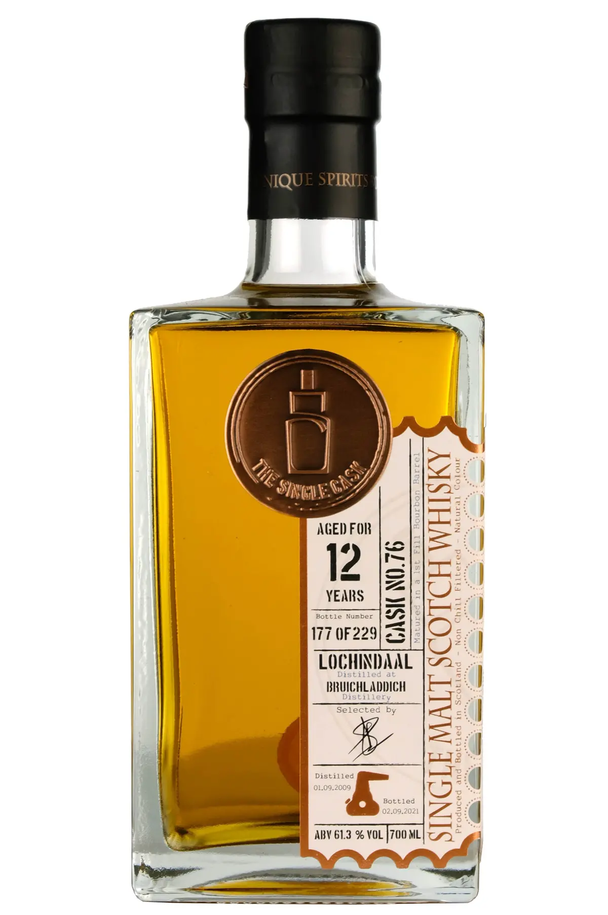 Lochindaal (Bruichladdich) 2009-2021 | 12 Year Old The Single Cask | Cask 76 1
