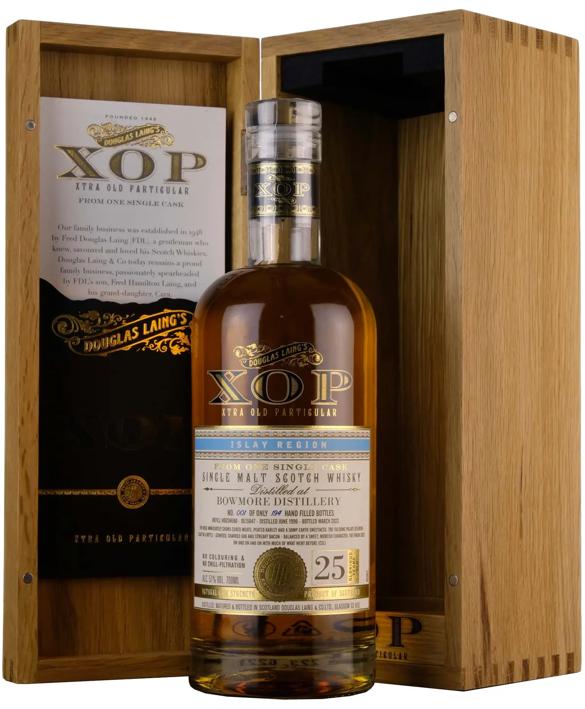 Bowmore 1996-2022 | 25 Year Old Douglas Laing Xop Single Cask Dl15647 2