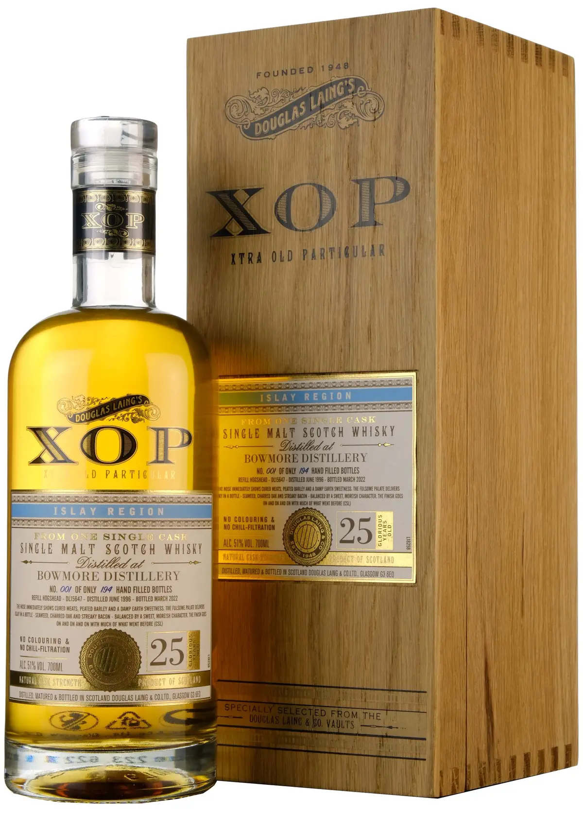Bowmore 1996-2022 | 25 Year Old Douglas Laing Xop Single Cask Dl15647 1
