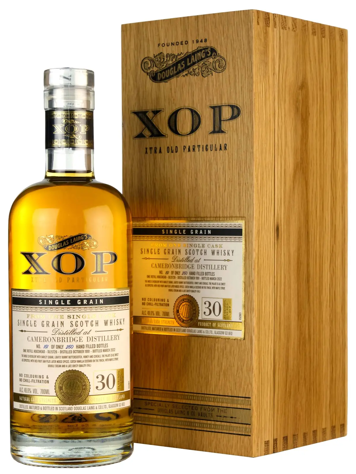Cameronbridge 1991-2022 | 30 Year Old Douglas Laing Xop Single Cask Dl15726 1