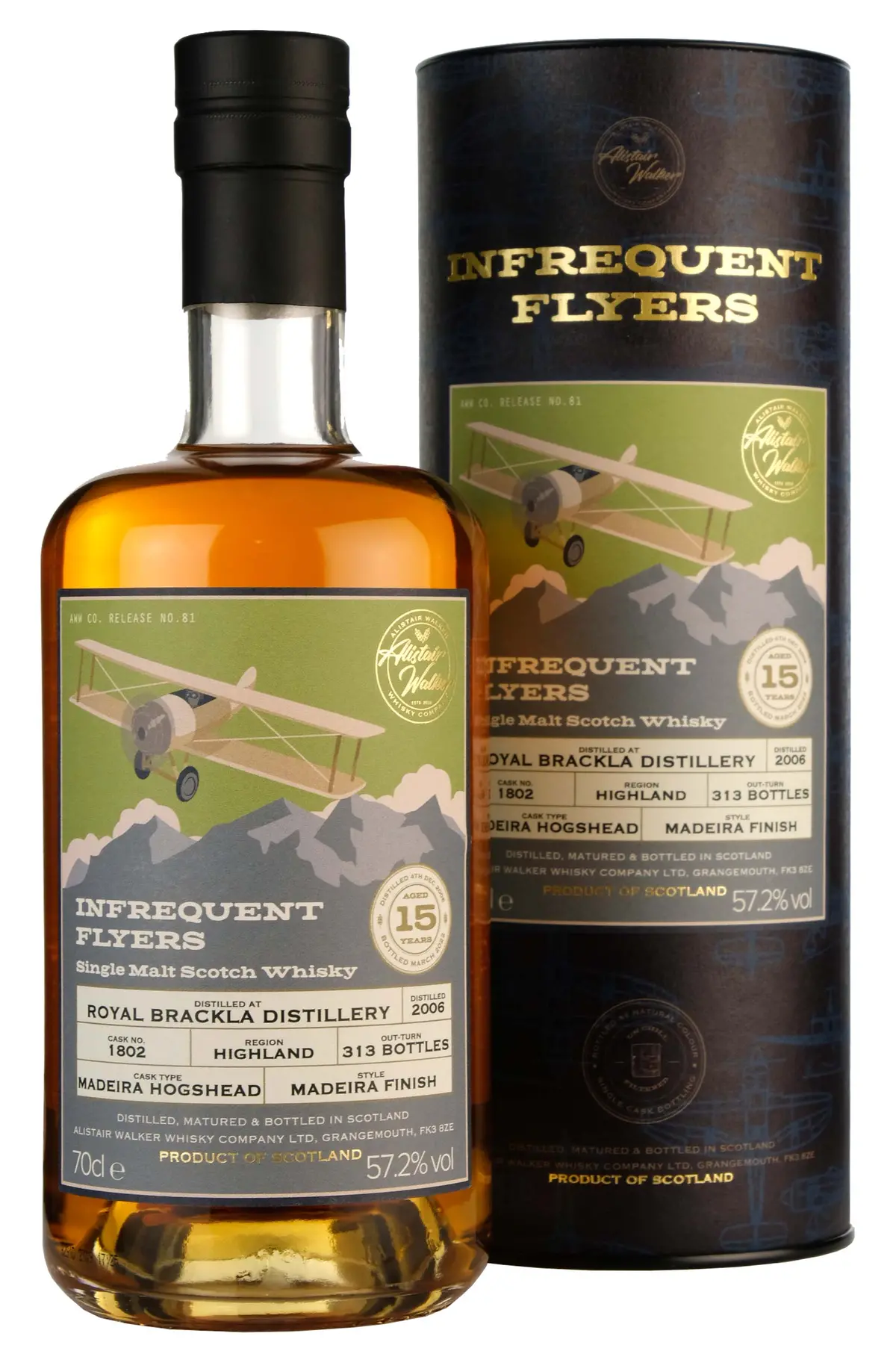 Royal Brackla 2006-2022 | 15 Year Old Infrequent Flyers Cask 1802 1