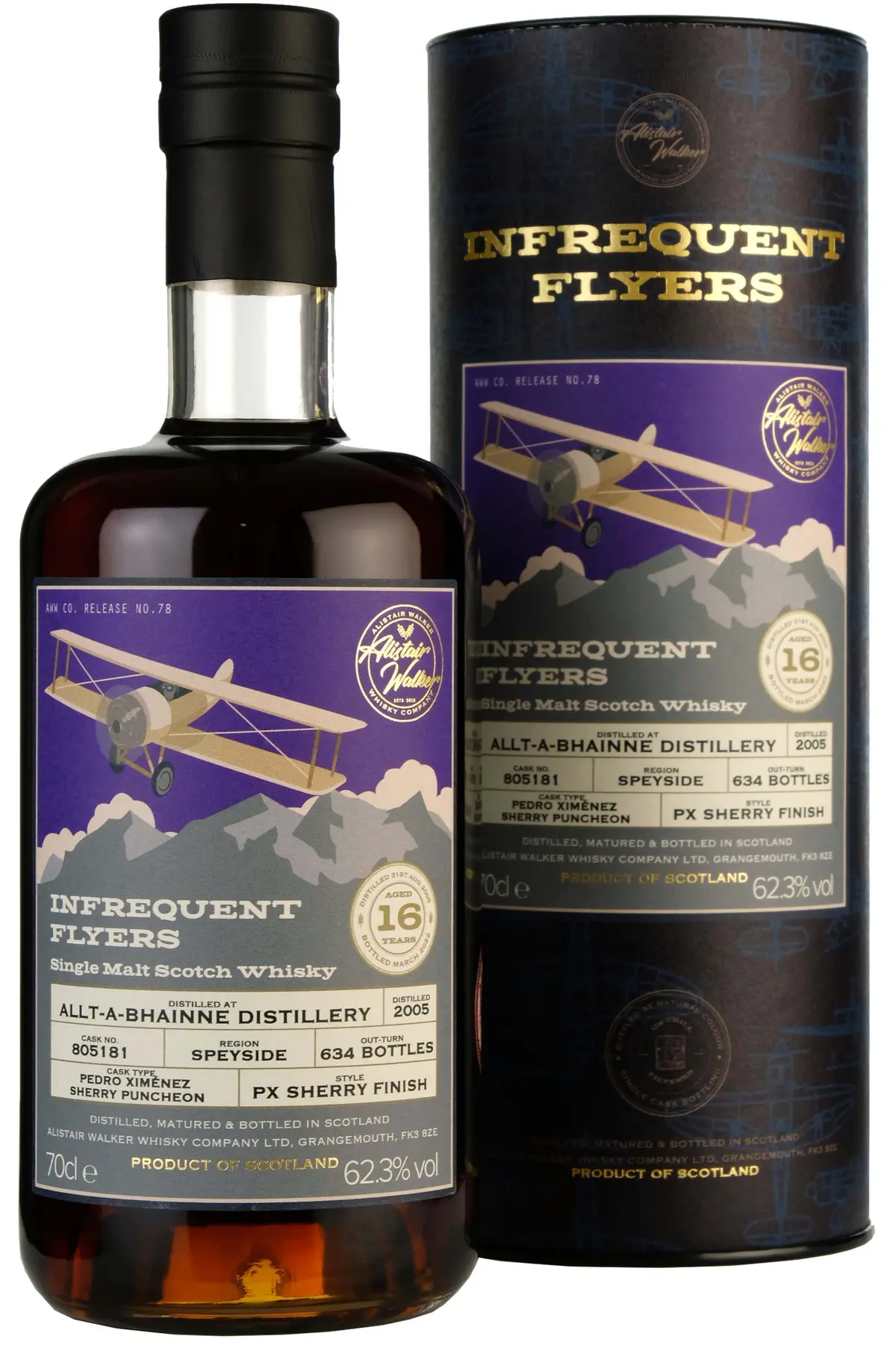 Allt-A-Bhainne 2005-2022 | 16 Year Old Infrequent Flyers Cask 805181 1