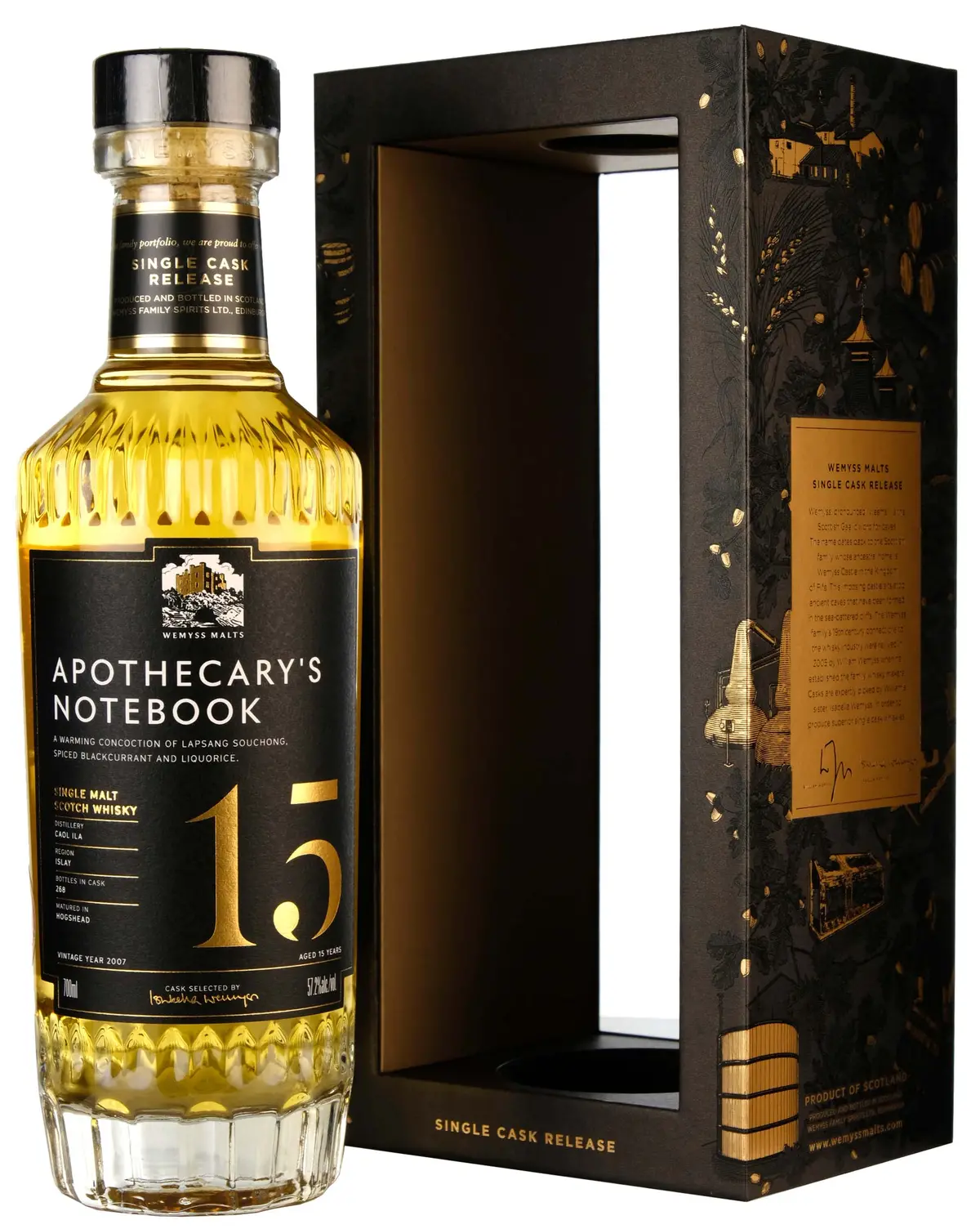 Caol Ila 2007-2022 Apothecary's Notebook | Wemyss Malts 1