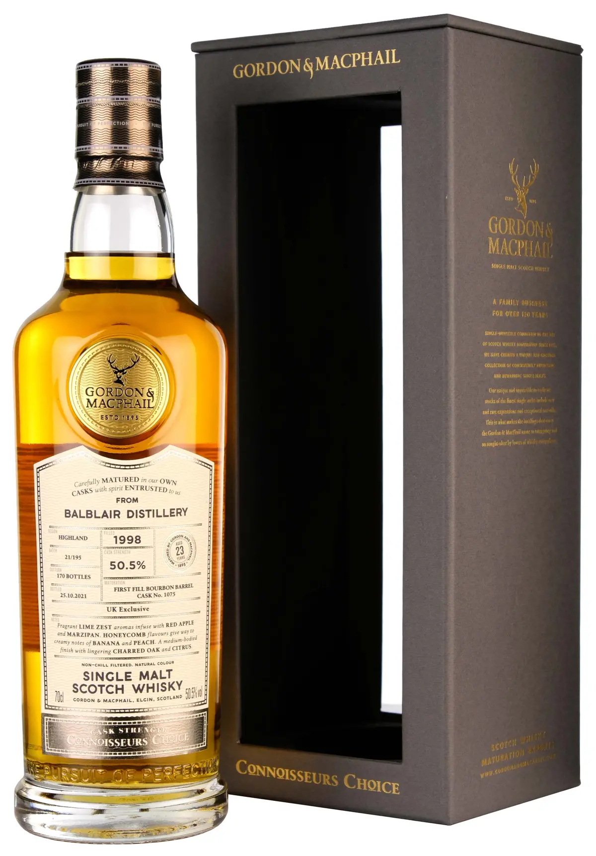 Balblair 1998-2021 | 23 Year Old Gordon & Macphail Connoisseurs Choice Single Cask 1075 1
