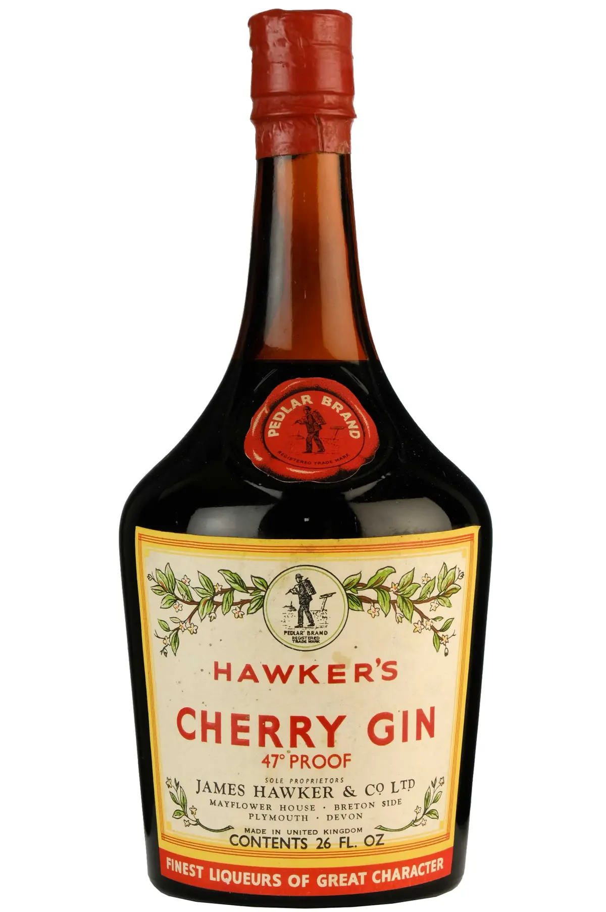 Hawker's Cherry Gin 1950S 1