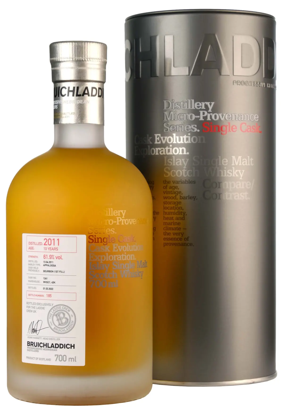 Bruichladdich 2011-2022 | 10 Year Old Micro-Provenance Cask 1241 1