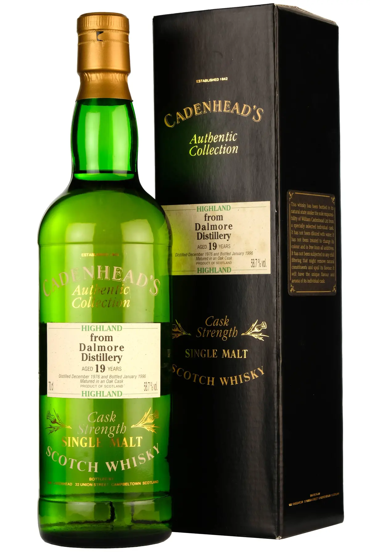 Dalmore 1976-1996 | 19 Year Old Cadenhead's Authentic Collection Single Cask 1