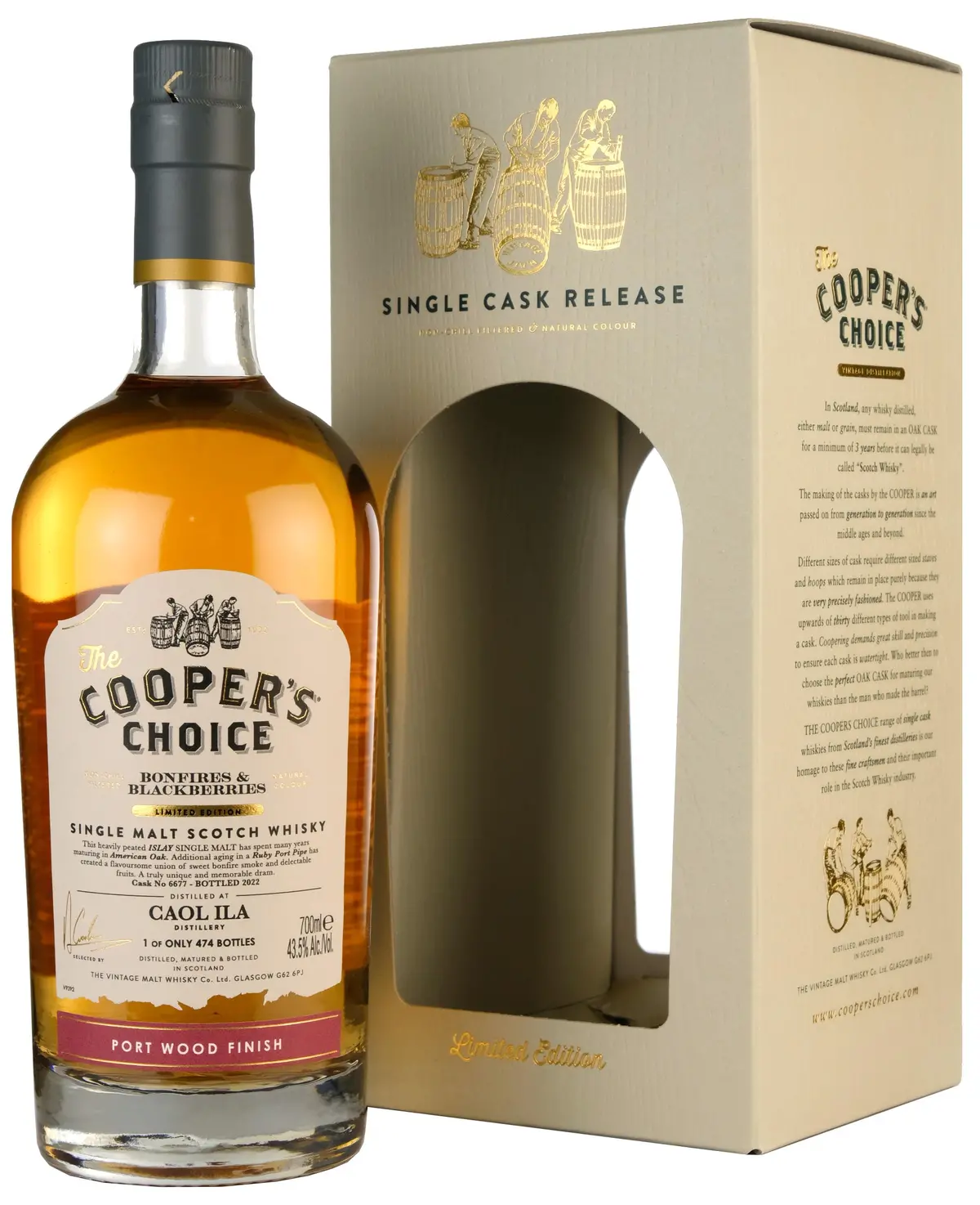 Caol Ila Cooper's Choice Bonfire & Blackberries Single Cask 6677 1
