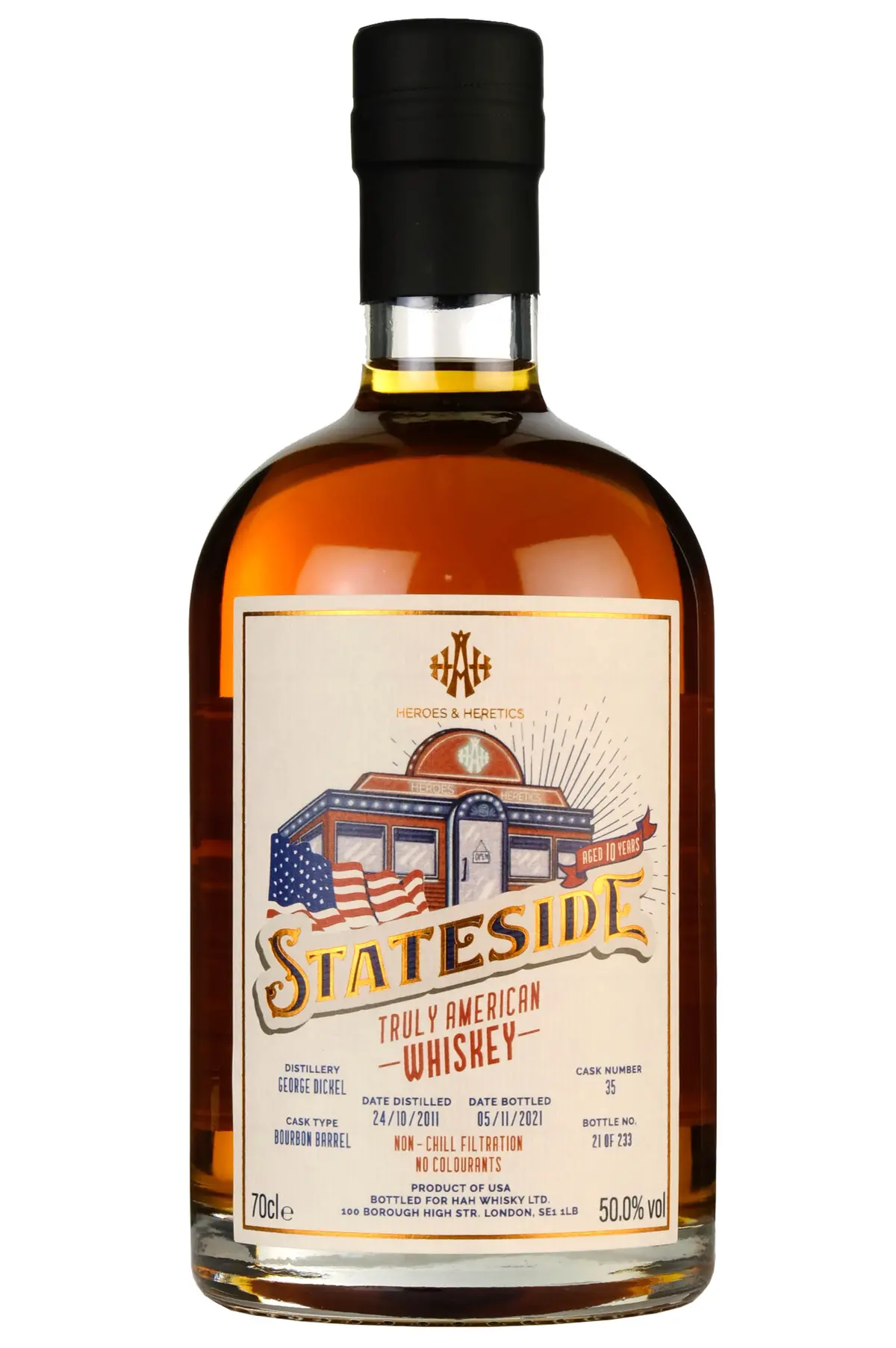 George Dickel 2011-2021 | 10 Year Old Stateside Single Cask 35 1