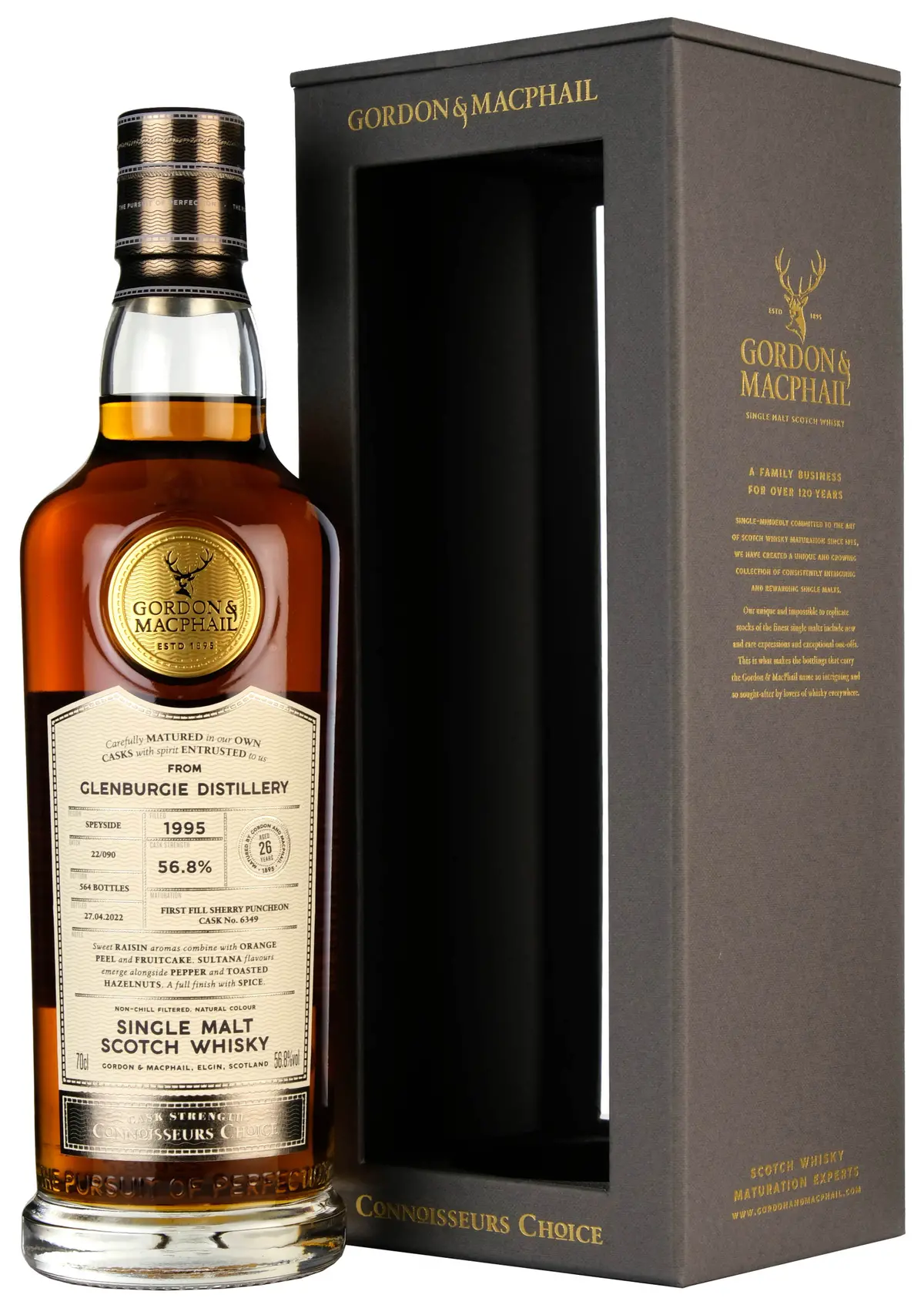 Glenburgie 1995-2022 | 26 Year Old Gordon & Macphail Connoisseurs Choice Single Cask 6349 1