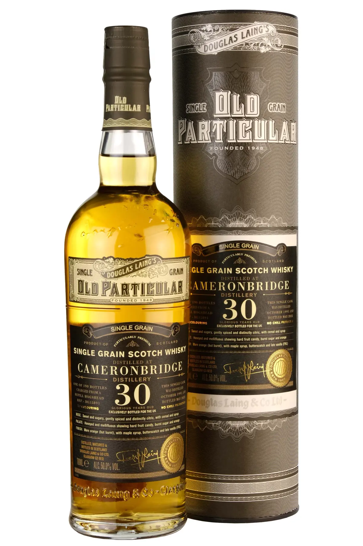 Cameronbridge 1991-2022 | 30 Year Old Old Particular Single Cask Dl15891 1