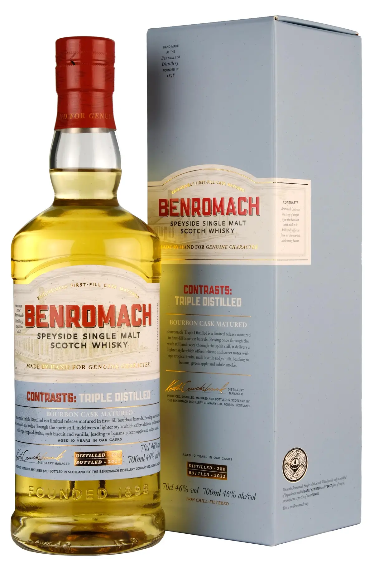 Benromach 2011-2022 Contrasts 10 Year Old Triple Distilled 1