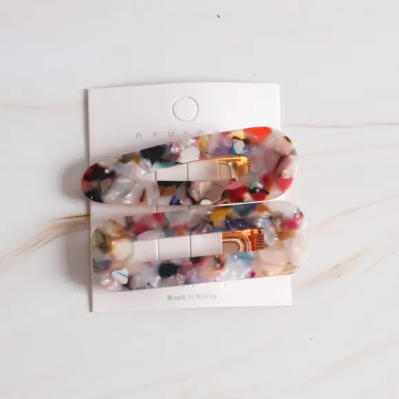 Allure Hair Clip Set - Rainbow 1
