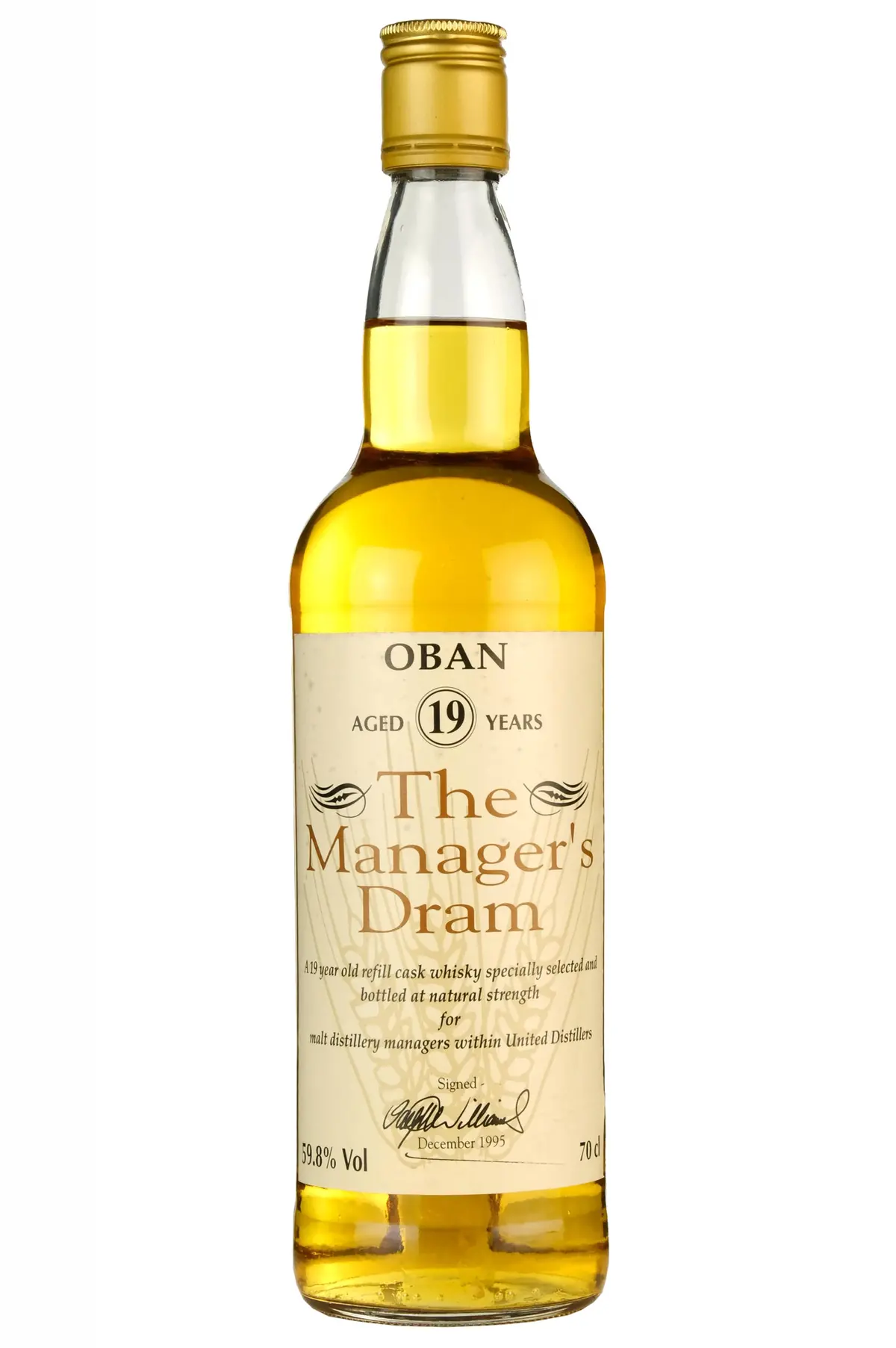 Oban 19 Year Old The Manager's Dram 1995 Release 1