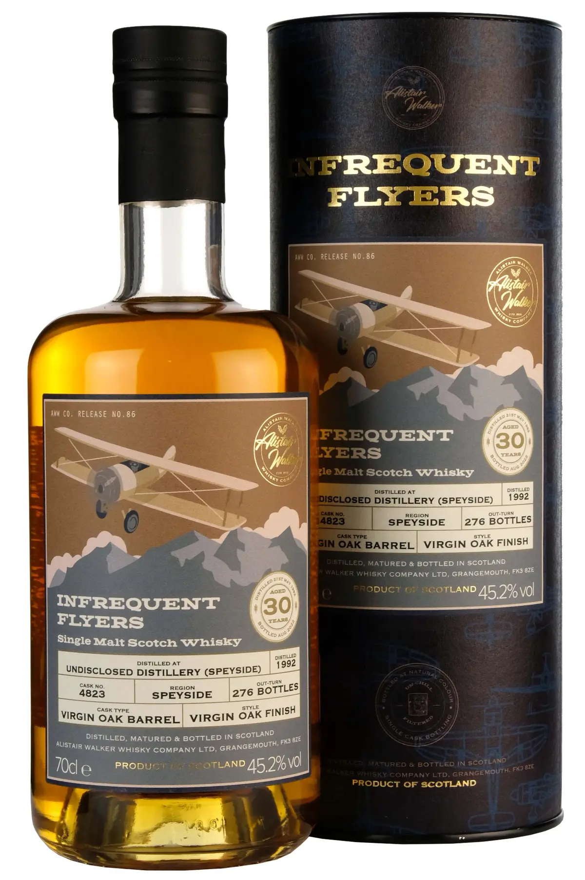 Undisclosed Speyside 1992-2022 | 30 Year Old Infrequent Flyers | Single Cask 4823 1