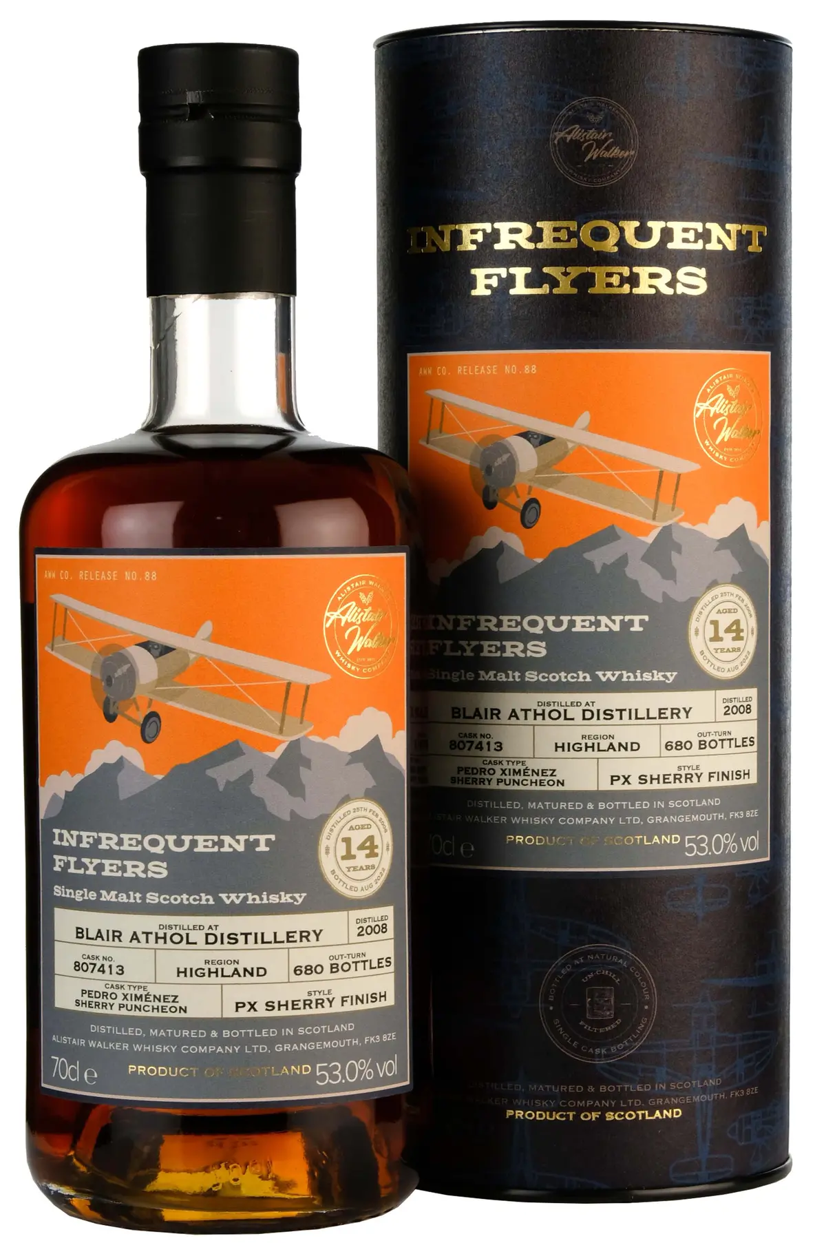 Blair Athol 2008-2022 | 14 Year Old Infrequent Flyers | Single Cask 807413 1